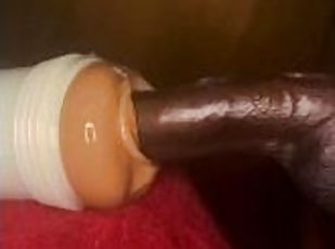 Eliza Ibara Fleshlight first time for young black cock