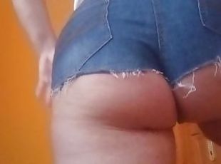 Traseiros, Grande, Masturbação, Cona (Pussy), Mulher madura, Bbw, Meias-calças, Apertado, Dildo, Jeans