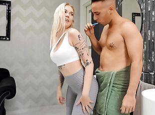 Cul, Gros nichons, Ados, Pornstar, Culotte, Blonde, Réalité, Tatouage, Petits seins