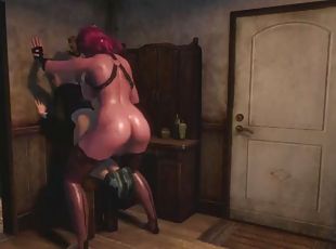 3d shemale fantasy girl and dickgirl witch, 3d futanari porn