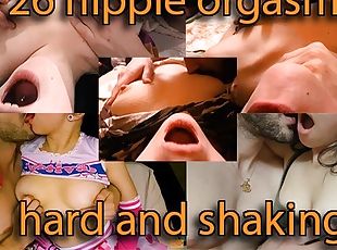 nipple shaking orgasm compilation - UnlimitedOrgasm