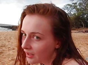 Danni Makes It To Hawaii, And The Nude Beach. With Danni Rivers
