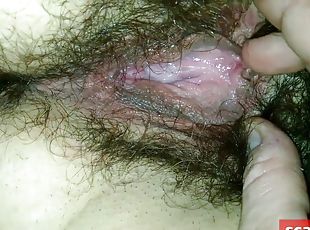 Mature Hairy Cunt & Ass closeup - anal toys