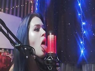 ASMR LICKING MICROPHONE DROOL ????????????