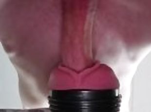 Fucking My Fleshlight From Below