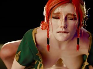 TRY NOT TO CUM FROM THE INTENSE FUCKING WITH TRISS MERIGOLD, THE WITCHER HENTAI, RICH ASS BOUNCING (by Desire Reality)