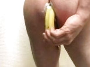 Masturbation, Anal, Jouet, Première fois, Ejaculation, Drôle, Fétiche, Banane