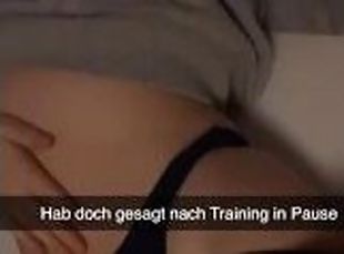 German Cheerleader wants to fuck classmate Snapchat