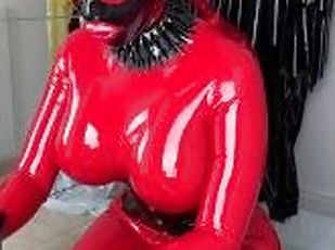 Groß titten, Fetisch, Latex, Domina, Puppe, Rubber