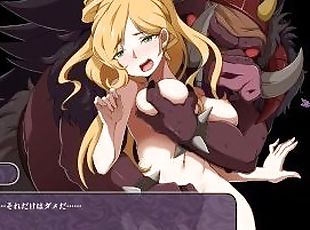 The devil treasure hentai game - A sexy blonde hardcore fucked by giant demon