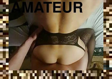 levrette, amateur, anal, jouet, maison, française, couple, point-de-vue, bout-a-bout, brunette