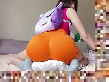 Dora The Explorer Pillow Humping HUGE Ass
