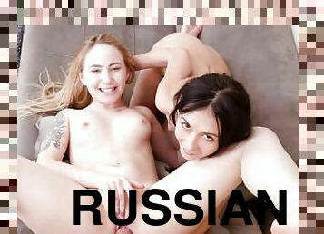 russe, babes, fellation, hardcore, trio, coquine, cow-girl, glamour, dure