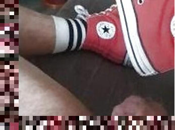 Plaisir en converse orange