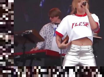 Swedish Singer Flashing Live