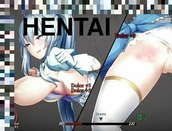 penetração-de-braço, anime, hentai, rabo