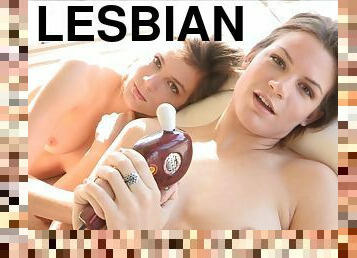 Naughty girls in pure lesbian adventure