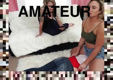 Naughty college girls lesdom fetish porn video
