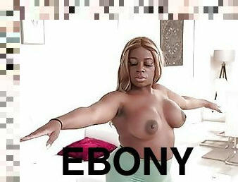 Curvy Ebony Beauty Kaiya Rose Shows Her Nude Stretches
