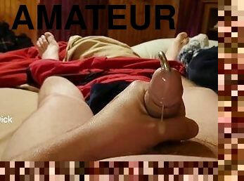 Huge Cumshot from a Chubby Guy