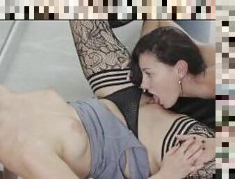 Beautiful lesbians lick each other to mindblowing orgasms