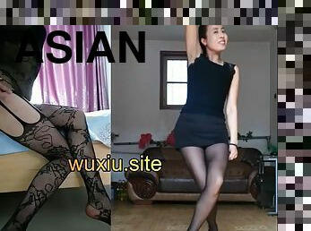 asiatisk, amatør, moden, familie, fetish, solo