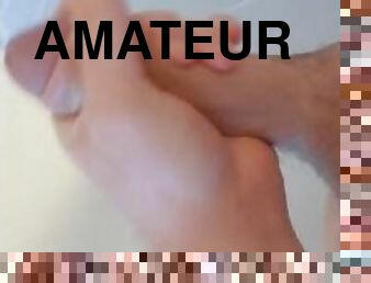 baignade, énorme, masturbation, amateur, énorme-bite, gay, ejaculation, fétiche, douche, solo