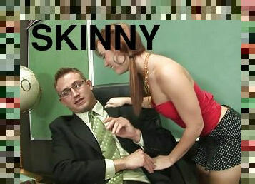 Bill Bailey is banging skinny chick Dani Jensen