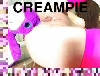 Delicious Juicy Jelly Cum on my New Plushie Onlyfans @julyluane