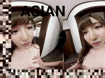 Virtual reality POV with perky tits Asian babe - fetish hardcore