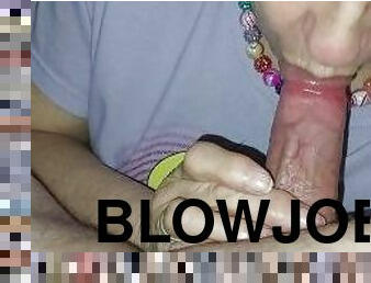 my co-performer giving good blowjob