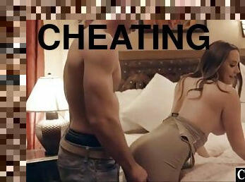 Cheating husband fucks milf wife and his teen mistress crushmilf.com