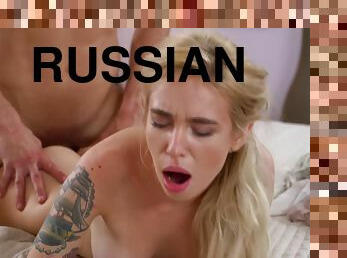 pussy, russisk, blowjob, cum, blond, naturlig, cowgirl, små-pupper