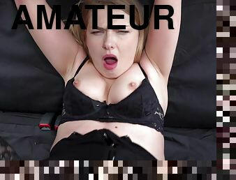 levrette, chatte-pussy, russe, amateur, fellation, black, voiture, bas, point-de-vue, ejaculation