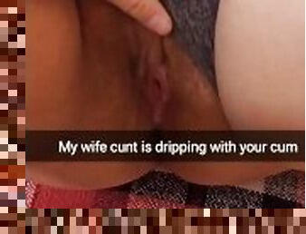 Oops...sorry i accidentally creampie your wife in pussy, but she like it! -Cuckold Snap Captions