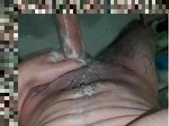 baignade, papa, monstre, amateur, énorme-bite, gay, douche, massive, solo, pappounet