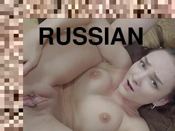 rus, anal, kocaman-yarak, genç, sevimli, esmer-kadın