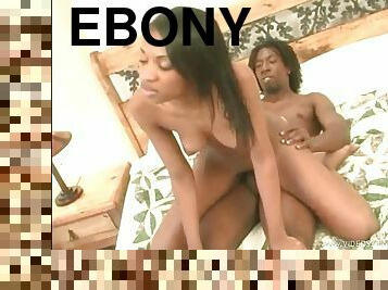 Hot ebony whore takes it hard in her fuckin snatch!