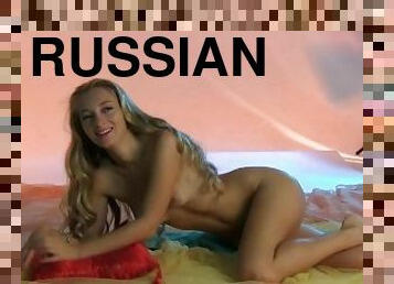 cona-pussy, russo, adolescente, meias-calças, loira, engraçado, sozinho, deslumbrante, erotico, posando