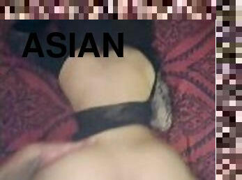 Huge Blasian ass fucks bbc till he creampie her pussy????