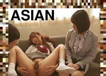 Horny Asian Babe With Her Teacher