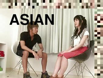 Reporter sena sakura gets fingered on interview