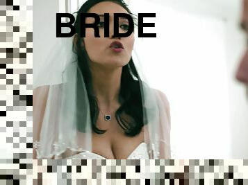 Filthy bride Bella Rolland gets banged on the wedding