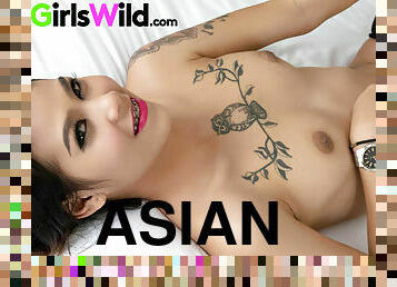 asiatique, chatte-pussy, maigre, babes, fellation, ejaculation-sur-le-corps, hardcore, salope, bas, thaï