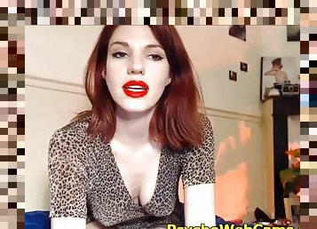 poilue, masturbation, chatte-pussy, amateur, hardcore, rousse, webcam, gode, solo