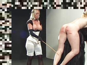 Lady Jayne Caned Hard - Lesdom Kinky Porn