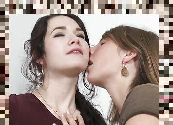Unholy whores Lucy and Nora lesbian incredible sex scene