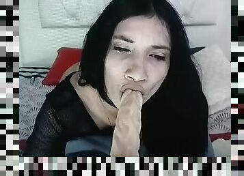 Beautiful latina webcam tease