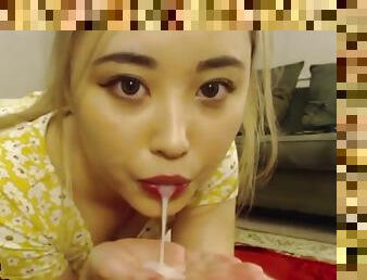 asian girlfriend gets had intercourse in webcam