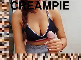 Stepbrother creampie stepsister